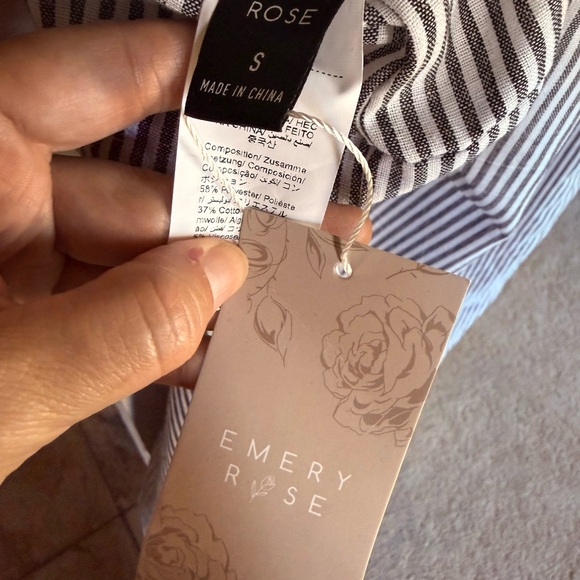 NEW Striped Wide-Leg Jumpsuit overalls - small - Picture 5 of 6